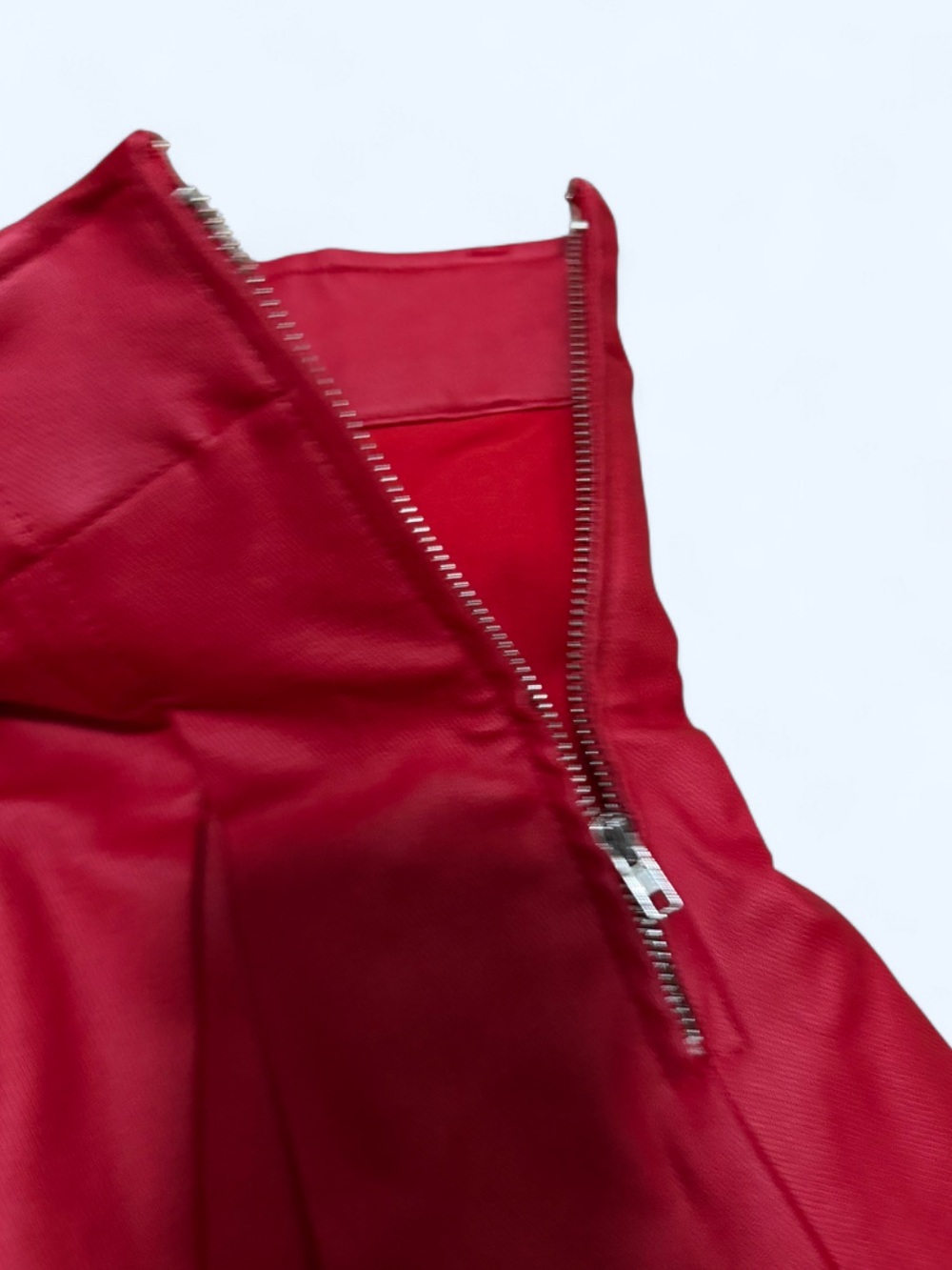 Red Pleated Micro Mini Skort - Picture 6 of 7